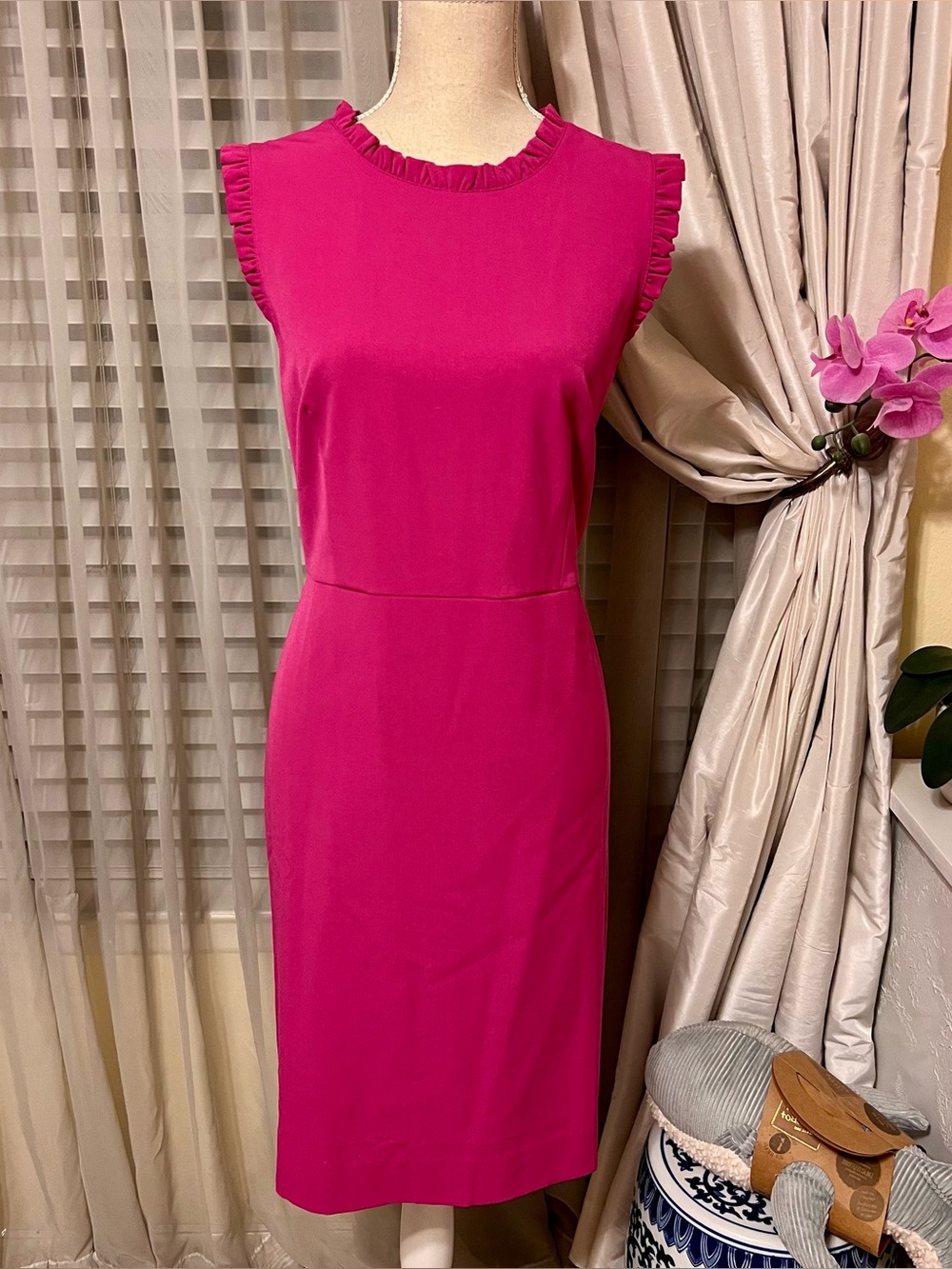 J. Crew Pink Sleeveless Sheath Mini Dress